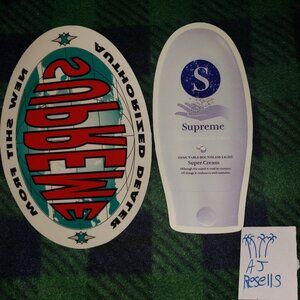 Supreme World Map & Supreme Lotion sticker FW 2019